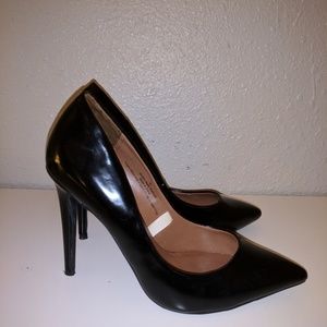 Black Patent Leather Heels
